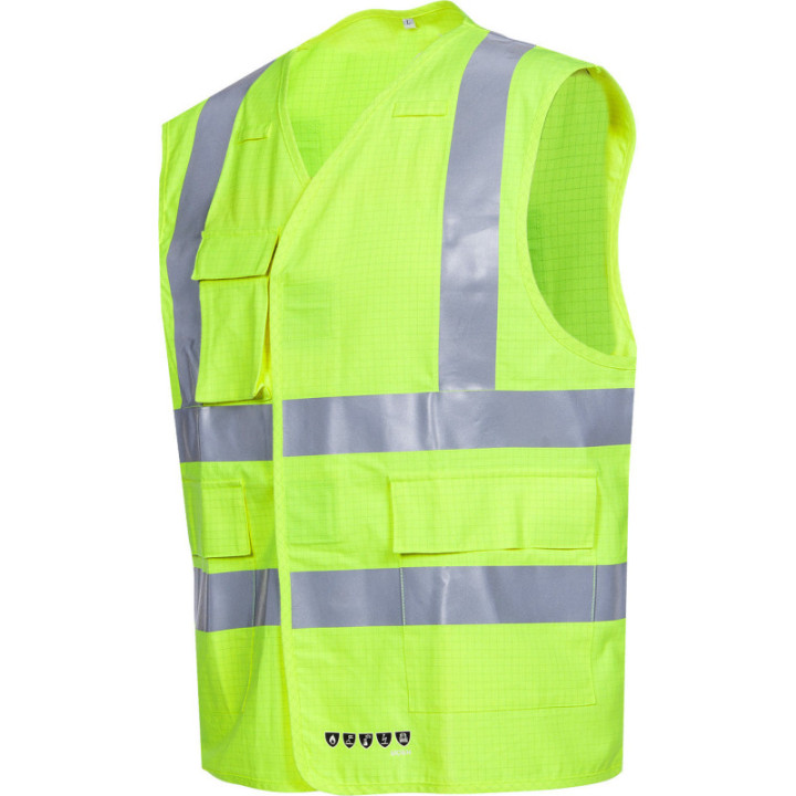 Gilet haute visibilité ignifugé antistatique Sioen pro
