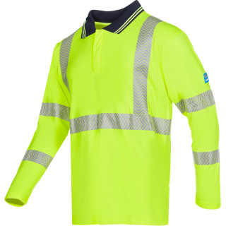 Polo haute visibilité ignifugé antistatique chantier Sioen