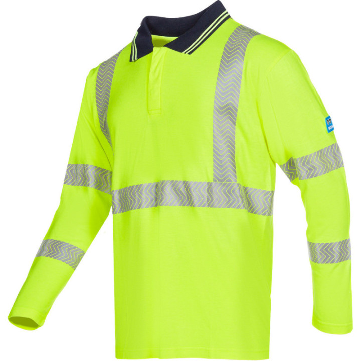 Polo haute visibilité ignifugé antistatique chantier Sioen