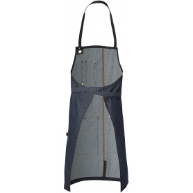 Tablier denim avec sangle cuir AUTHENTIQUE (2)