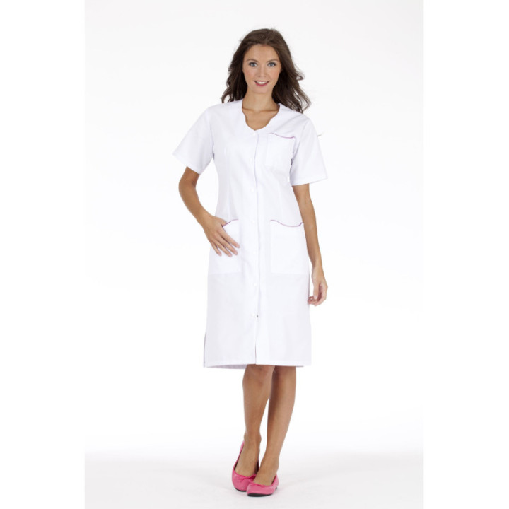 Blouse médicale femme LAURENE manches courtes colorée