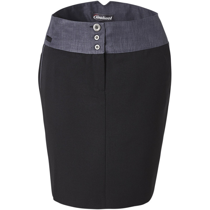 Jupe de service femme FIT'NBLUE MOLINEL noire ou grise