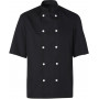 Veste cuisinier noire manches courtes Molinel