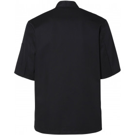 Veste cuisinier noire manches courtes Molinel (2)