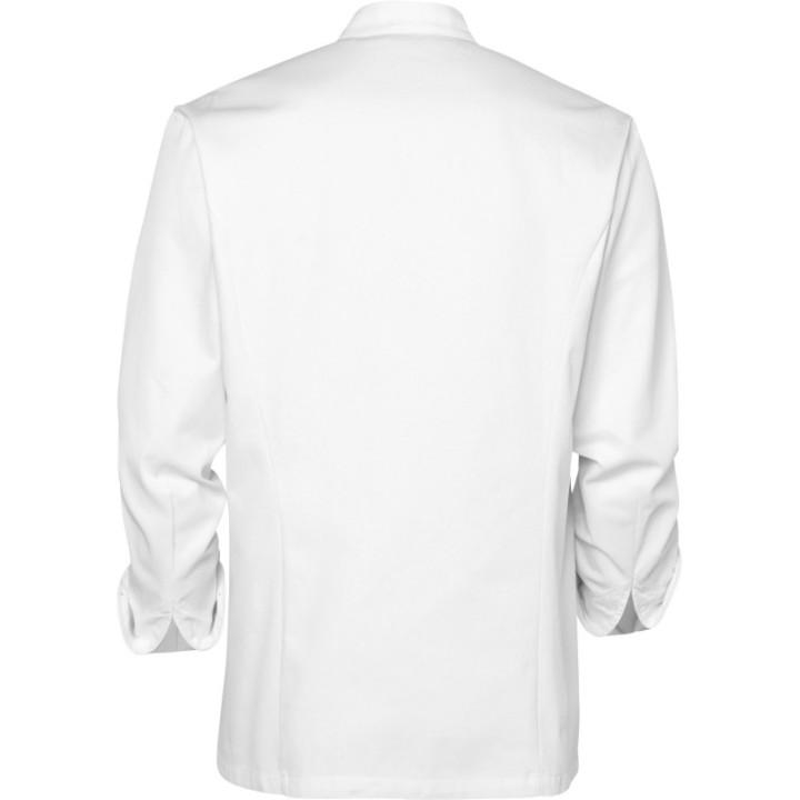 Veste cuisine coton Molinel homme unisexe blanche manches longues