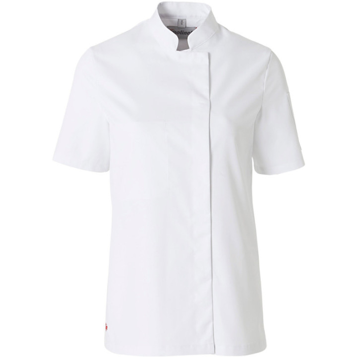 Veste cuisine femme manches courtes BUSI Molinel blanche