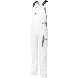 Cotte à bretelles de travail blanche WHITE & PRO Molinel