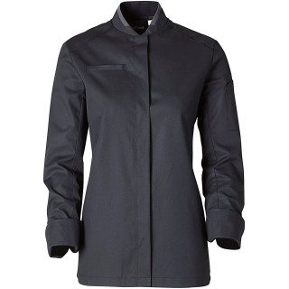 Veste de cuisine femme BLACKSTITCH noire MOLINEL pro