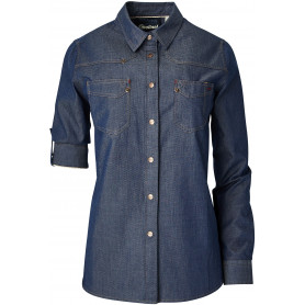 Chemise femme en jean AUTHENTIQUE Molinel (2)