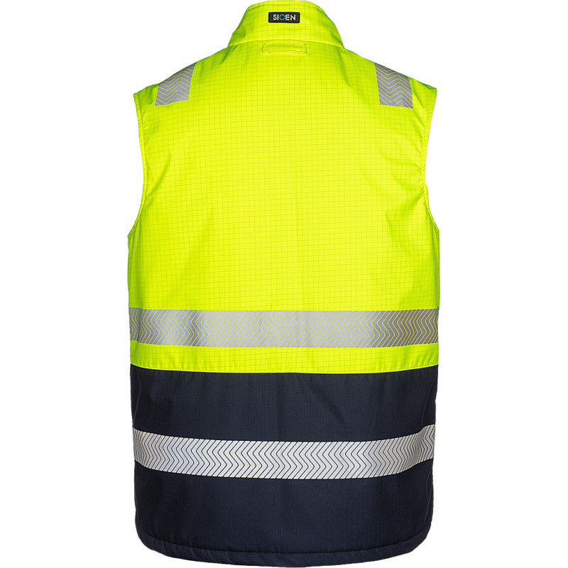Gilet sans-manches haute visibilité ignifugé et antistatique