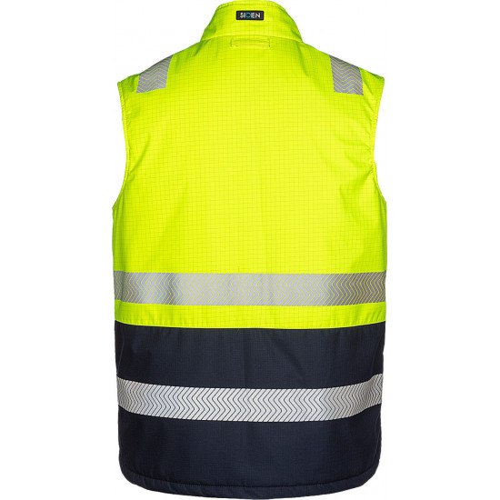 Gilet sans-manches haute visibilité ignifugé et antistatique