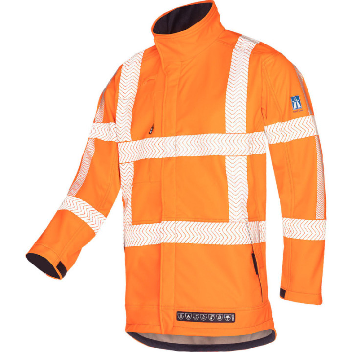 Softshell haute visibilité ARC SIOEN pour travaux à risques