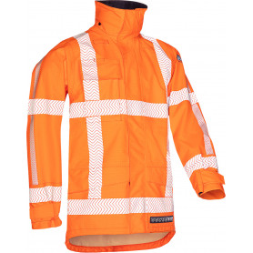 Veste de pluie haute visibilité avec protection ARC (2)