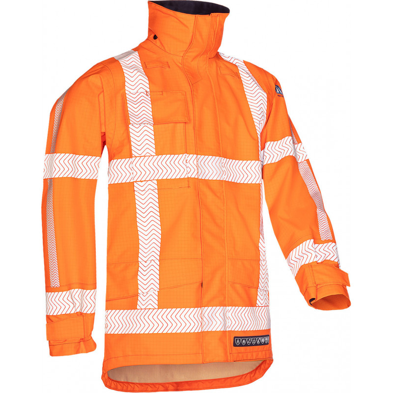 Veste de pluie haute visibilité avec protection ARC