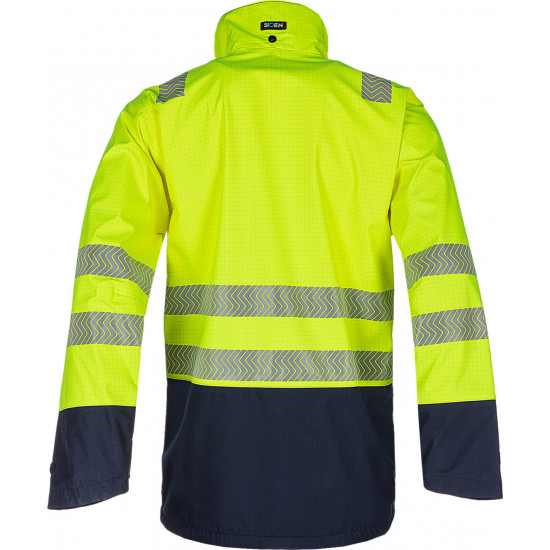 Parka étanche haute visibilité avec protection ARC