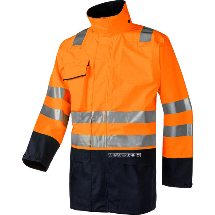 Parka étanche haute visibilité ARC pour travaux Sioen