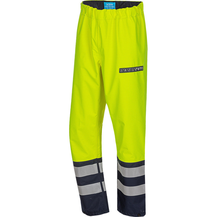 Pantalon pluie haute visibilité ARC Sioen pour professionnels