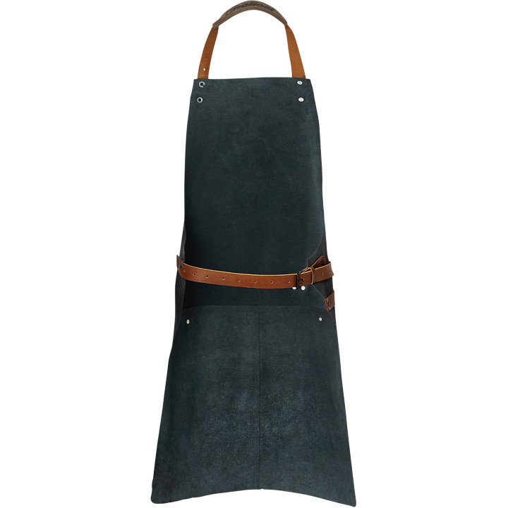 Tablier bavette cuir authentique MOLINEL cuisine pro