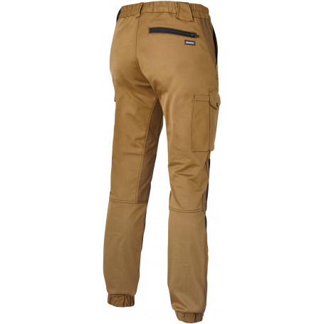 Pantalon de travail Coton/Polyester, Renfort genoux, 2 poches cotés, Elastiqué cheville MOLINEL