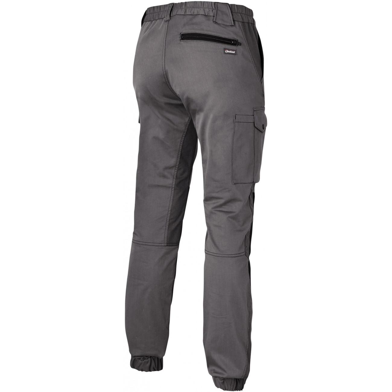 Pantalon de travail Coton/Polyester, Renfort genoux, 2 poches cotés, Elastiqué cheville MOLINEL