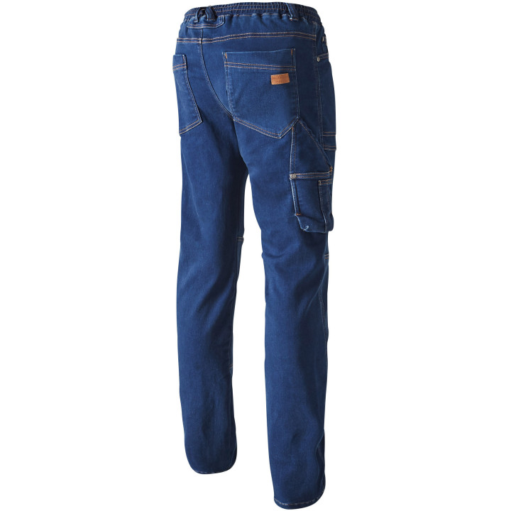 Pantalon de travail look jean molleton DENIM MOLINEL