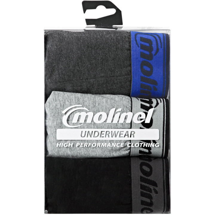 Boxers homme x3 coton stretch MOLINEL sous-vêtements pro