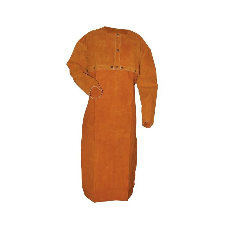 Tablier + Boléro soudeur meuleur cuir croûte Résistant Haute Température