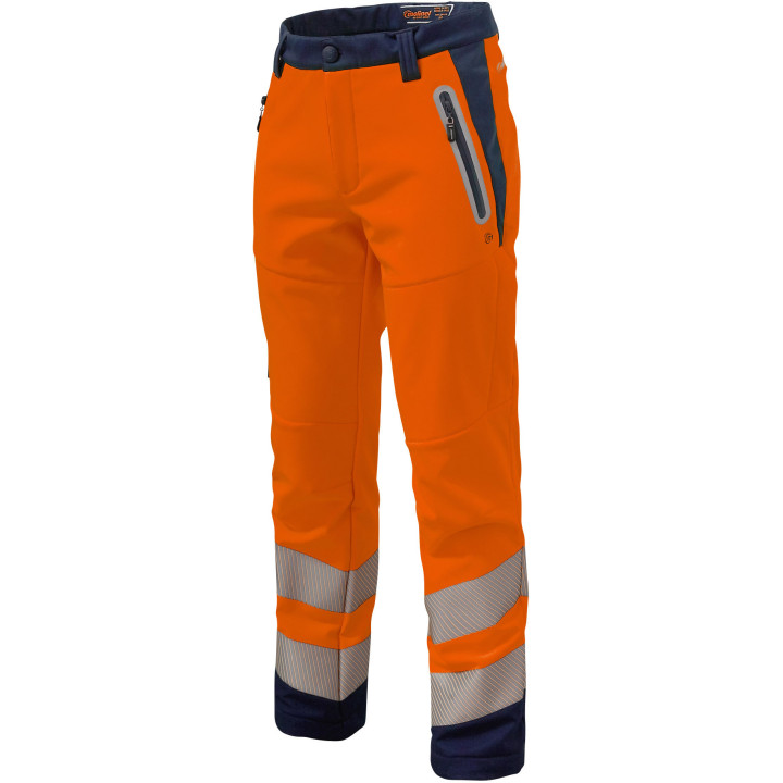 Pantalon softshell haute visibilité intempéries travail