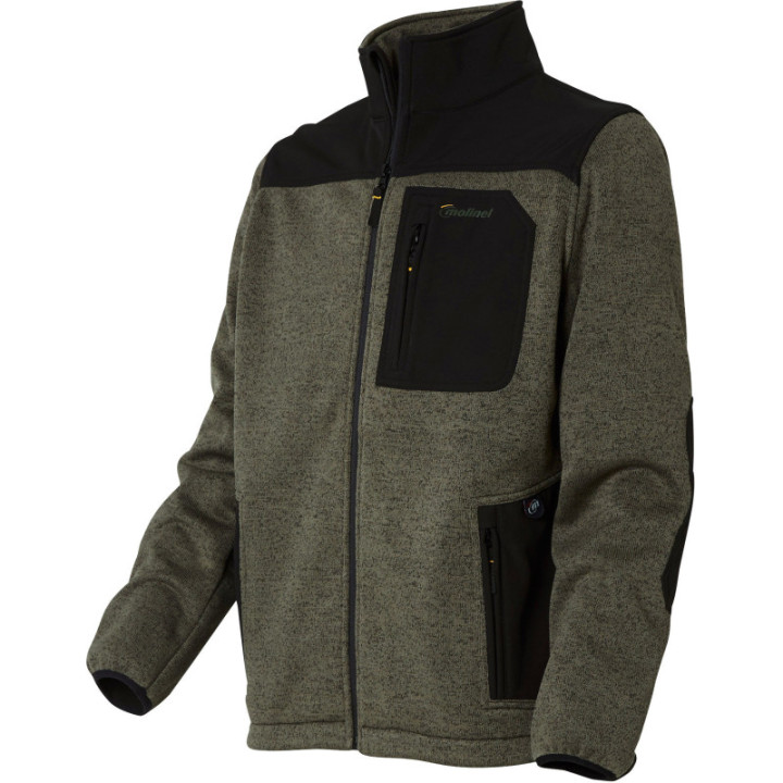 Veste softshell de travail verte Naturtech Life MOLINEL