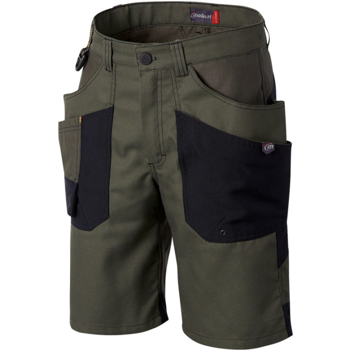 Bermuda de travail vert Naturtech Life MOLINEL