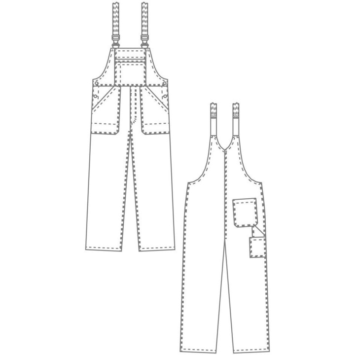 Salopette de travail coton bleu bugatti BP homme