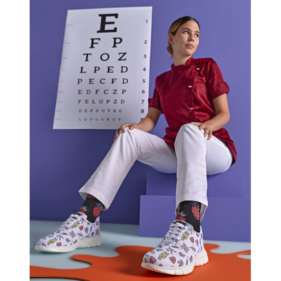 Chaussure type tennis pour personnels médicaux, infirmiers, infirmières