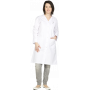 Blouse femme manches longues 100% coton blanche