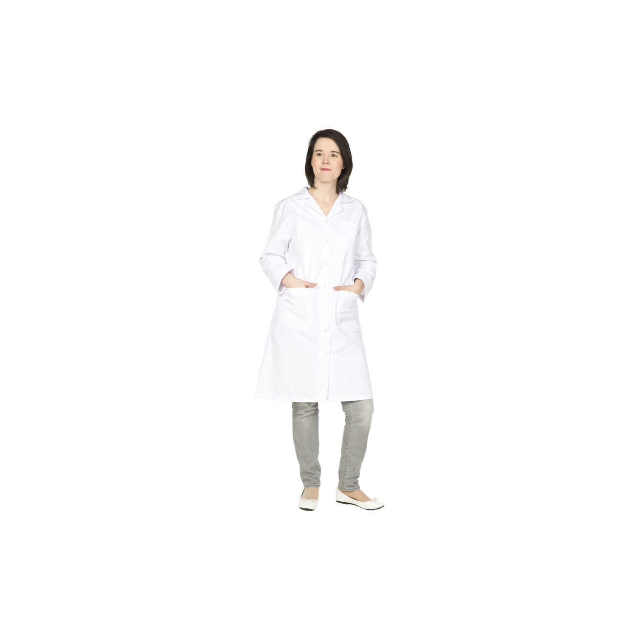 Blouse femme manches longues polycoton
