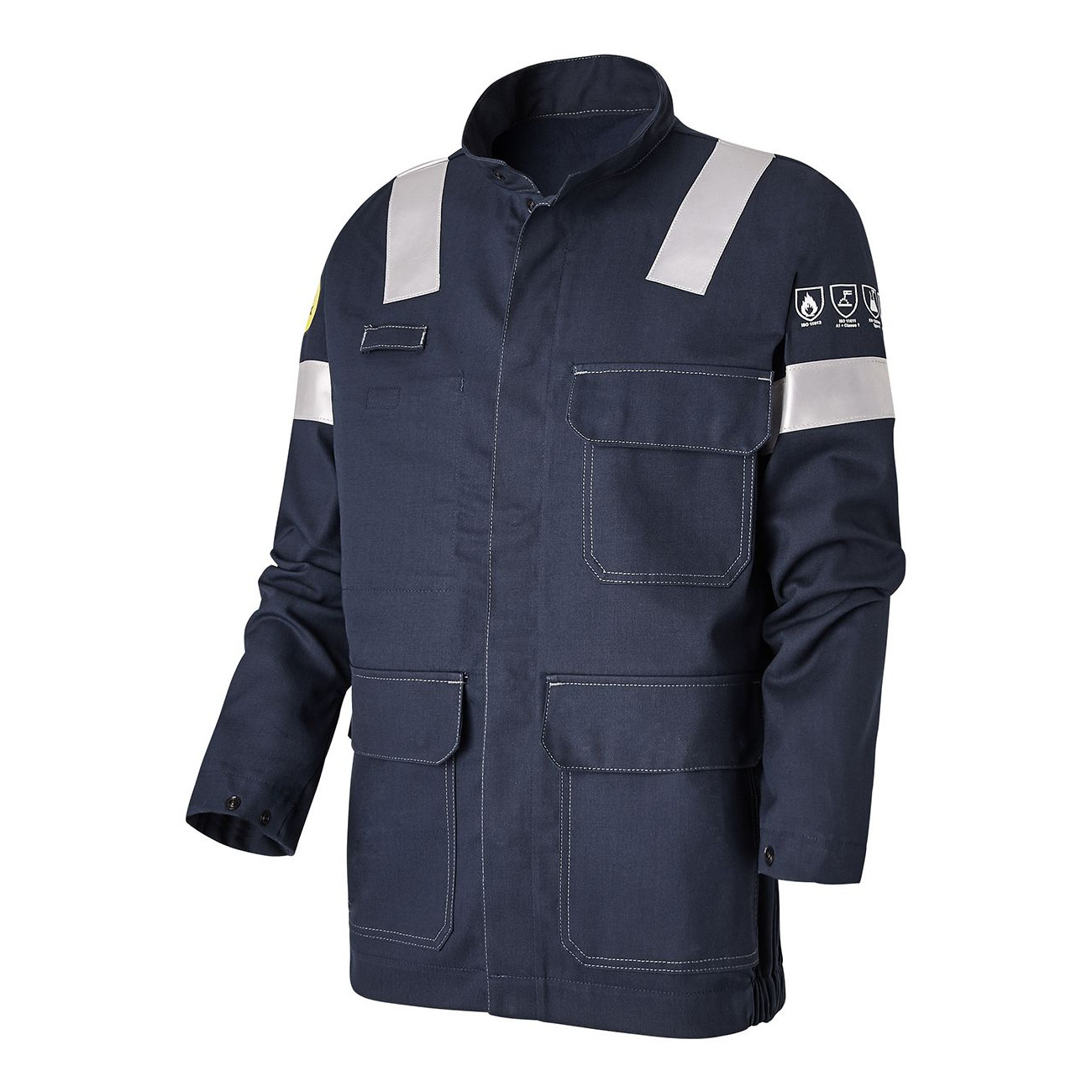 Veste-Blouson de travail multirisques bandes rétro zone ATEX