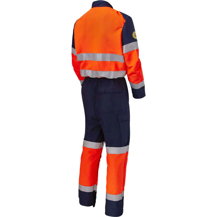 Combinaison de travail multirisques ATEX haute visibilité