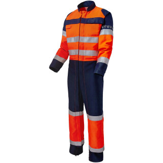 Combinaison de travail multirisques ATEX haute visibilité