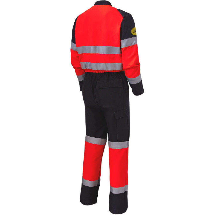 Combinaison de travail multirisques ATEX haute visibilité