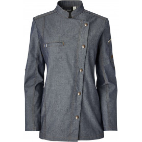 Veste cuisine femme denim AUTHENTIQUE