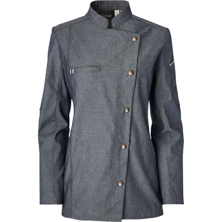 Veste cuisine femme denim Authentique MOLINEL pro