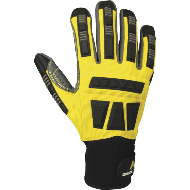 Lot 12 gants manutention antidérapants renforcés DELTA PLUS