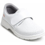 Chaussure médicale blanche lavable à 40° fermeture rapide par velcro