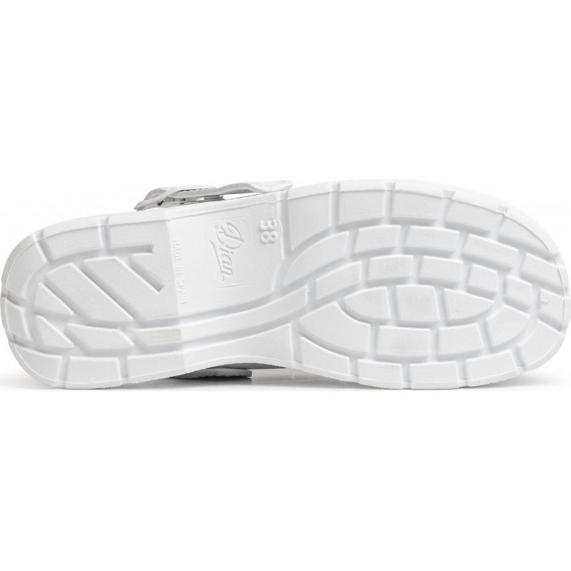 Sabot en cuir blanc