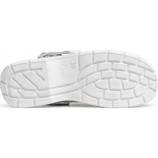 Sabot en cuir blanc