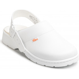 Sabot en cuir blanc (2)
