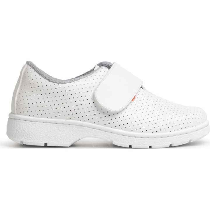 Chaussures médicales blanches velcro SRC O1 lavables DIAN