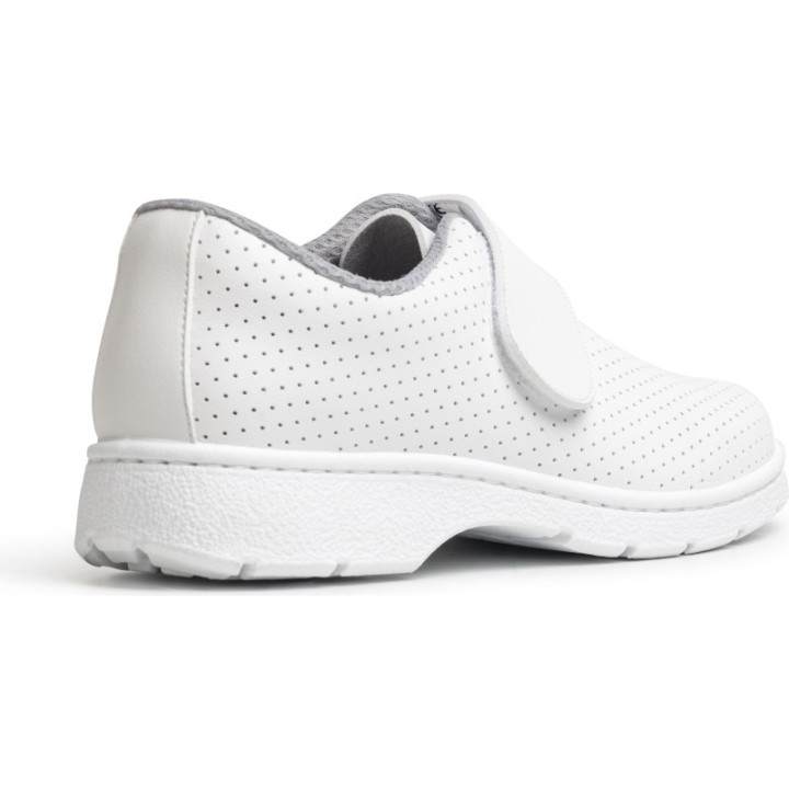 Chaussures médicales blanches velcro SRC O1 lavables DIAN