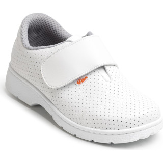 Chaussures médicales blanches velcro SRC O1 lavables DIAN