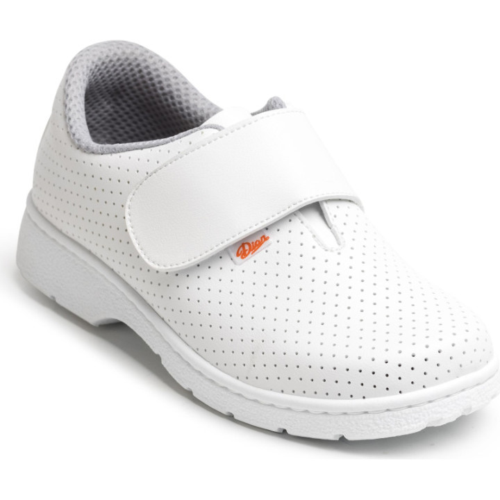 Chaussures médicales blanches velcro SRC O1 lavables DIAN