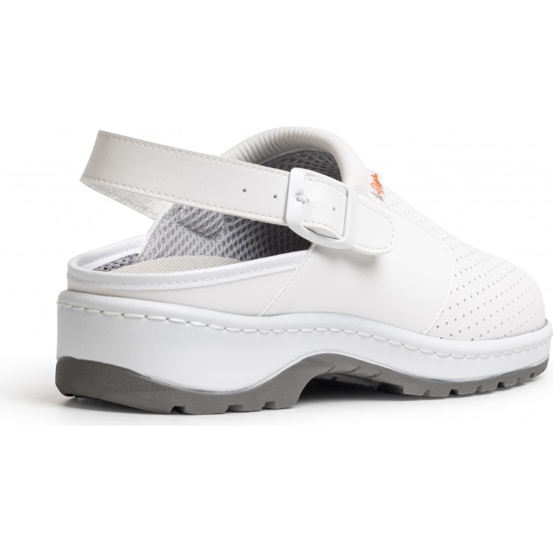 Sabot avec bride ajustable au niveau du talon